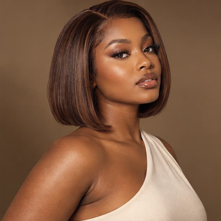 Chocolate bob wig